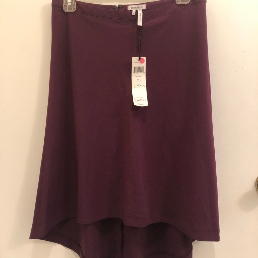 Manoukian high low skirt